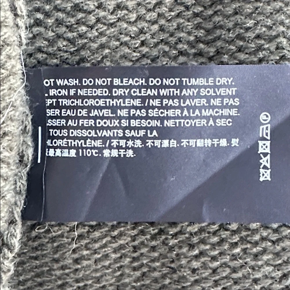 Theory Karenia Felted Wool And Cashmere Cardigan in Olive Green Size Small
